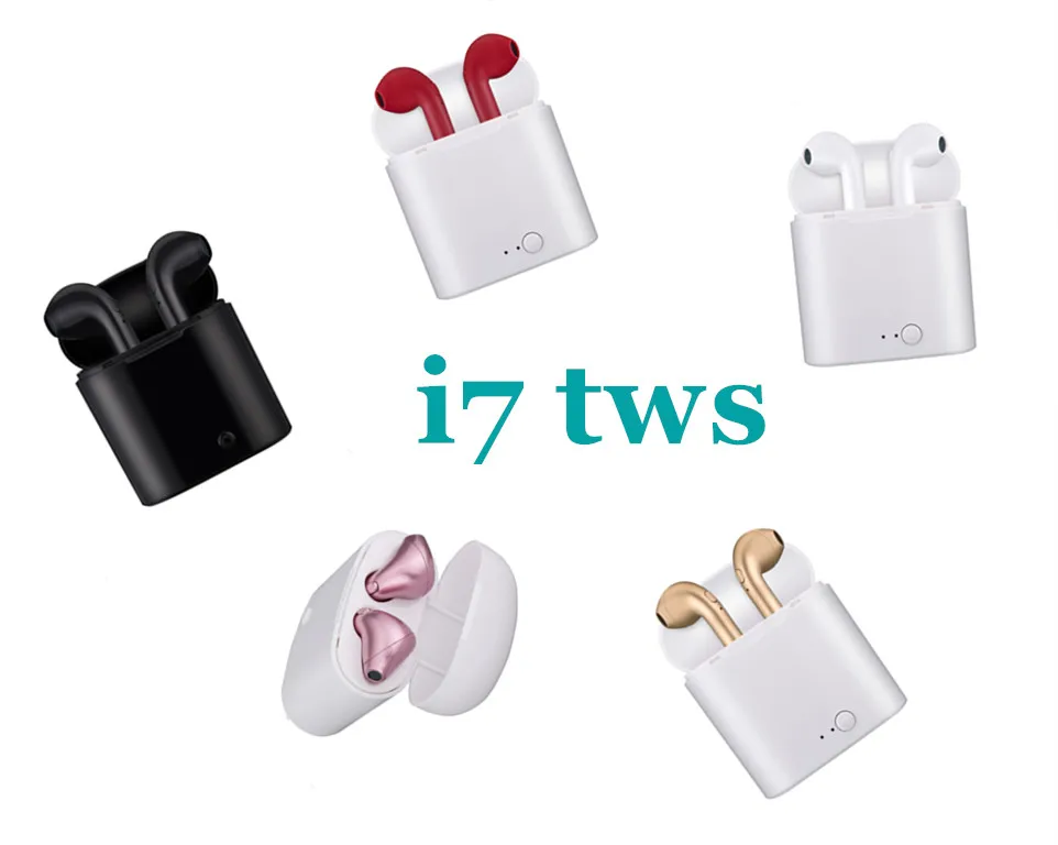 I7 i7s tws беспроводные Bluetooth наушники гарнитура с микрофоном для apple xiaomi huawei телефоны