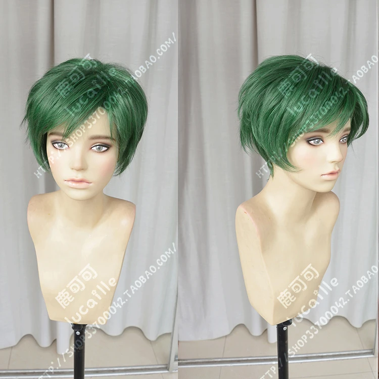 Парик для косплея игровой эмблемы огня Lyn длиной 100 см зеленые черные