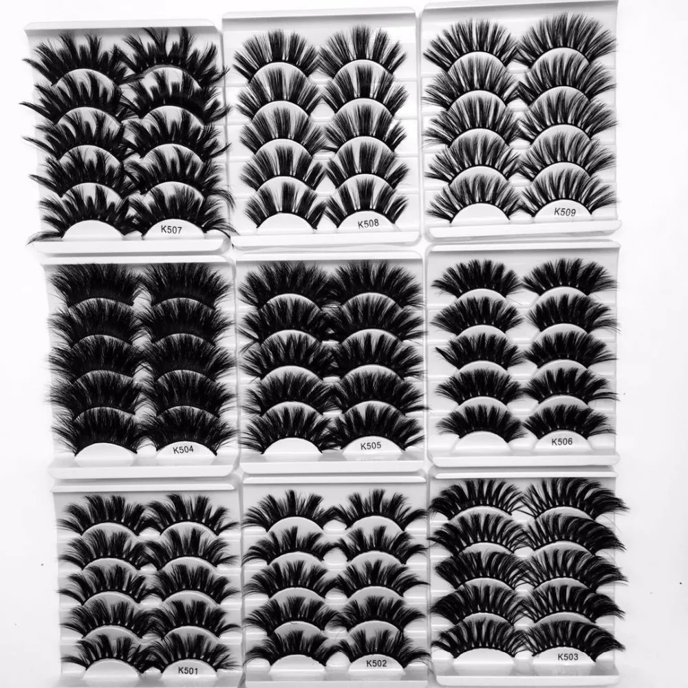 

3/5/7 pairs 22mm-25mm 3D False Eyelashes Fake Lashes Long Makeup 3D Mink Lashes Eyelash Extension Mink Eyelashes Beauty Makeup
