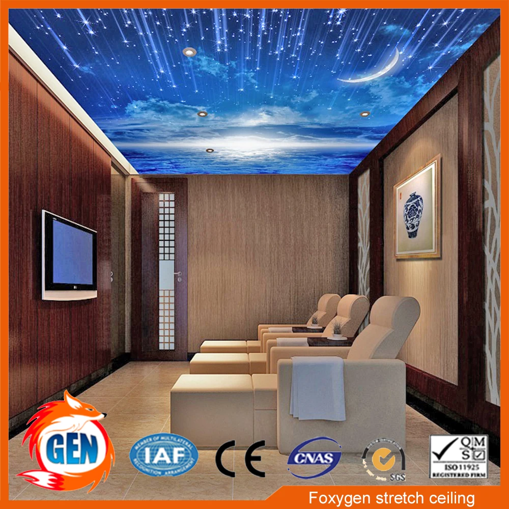 До 5 м ширина ПВХ стрейч Потолочная пленка и дизайн от производителя с