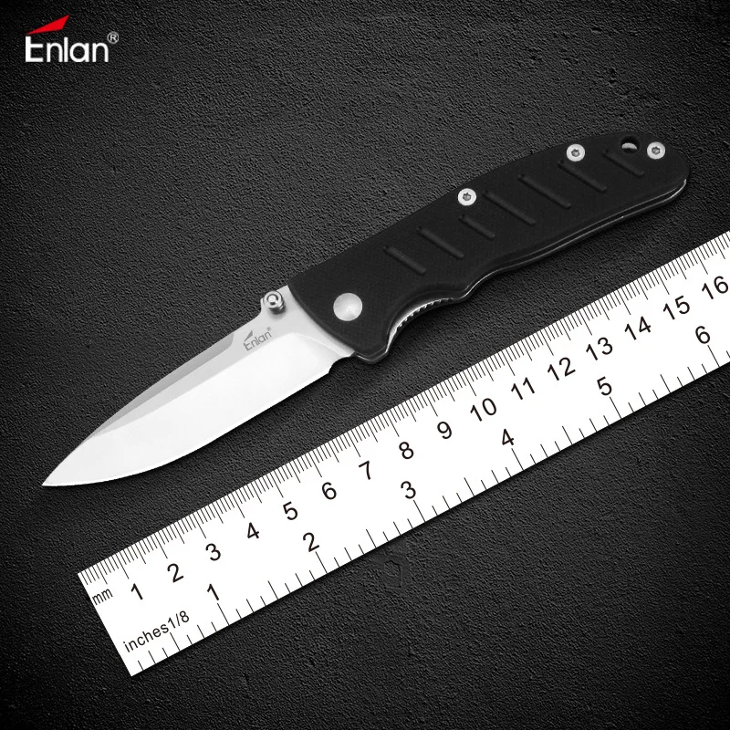 Enlan EM 01 складной нож 8Cr13Mov стальное лезвие G10 рукоятка Кемпинг Охота Выживание