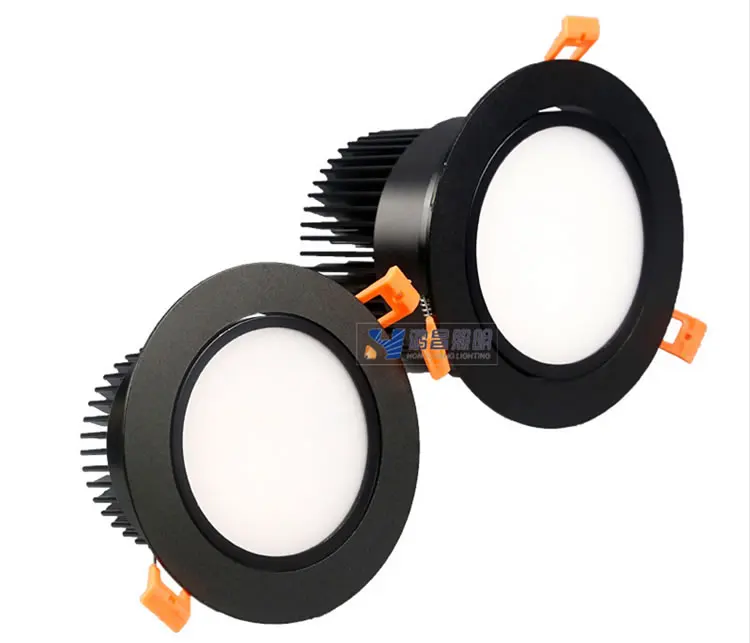 Черный корпус 7 Вт 10 12 15 18 20 25 30 40 Вт|led downlight|led downlight dimmabledownlight dimmable |