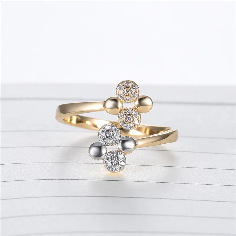 XIAGAO Luxury Women Wedding Band with Heart and Arrow Cut Clear Zircon Fashion Open Ring for Christmas Gift XGR666 | Украшения и