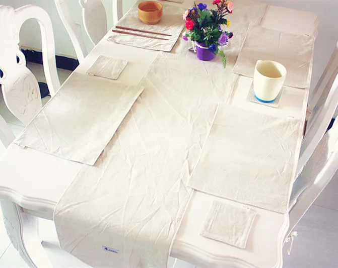 Теплоизолированный коврик для посуды из 100% натурального хлопка джутовая ткань