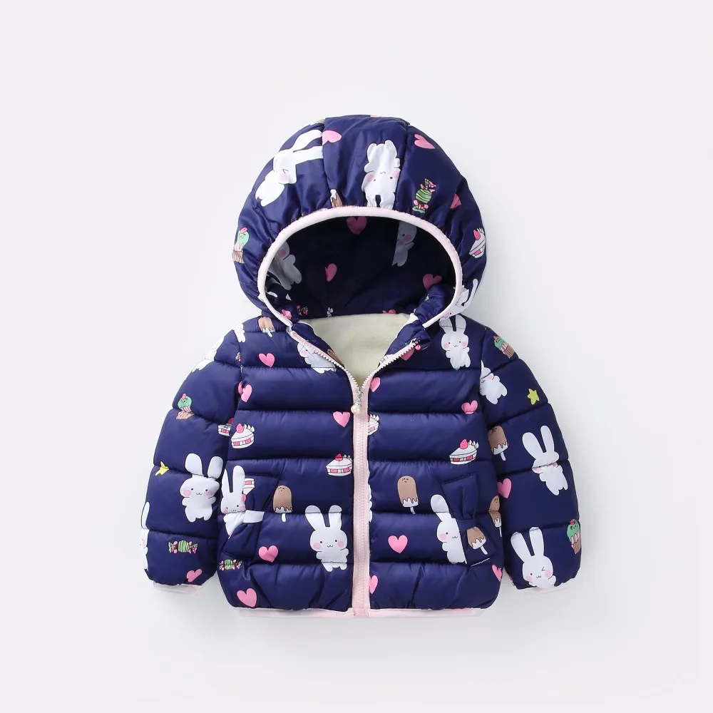 BibiCola/зимняя детская одежда дети В стиле принцессы Детские куртки с капюшоном