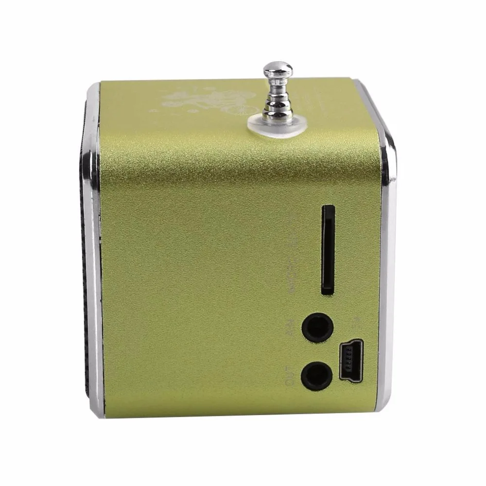 Мини цифровой MP3 музыкальный плеер Micro SD TF USB диск Динамик FM радио AUX с литиевая