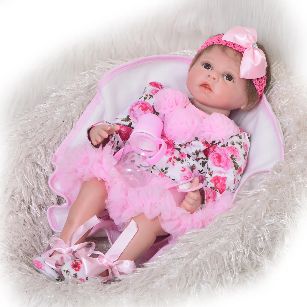 Куклы Bebe npk dolls 22 дюйма 55 см мягкие силиконовые куклы для новорожденных