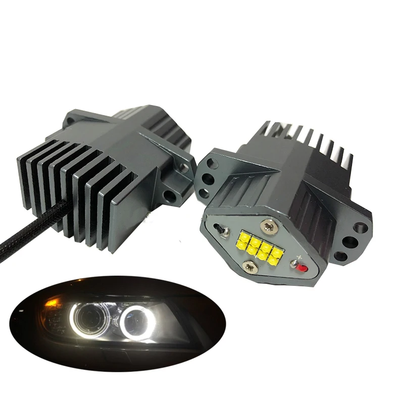 YLHeadlight 2X40 Вт E90 E91 светодиодный Ангельские глазки Halo Кольцо лампы габаритный