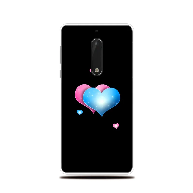 Силиконовый чехол для Nokia 1 2 3 5 6 7 8 X5 X6 X7 в форме сердца с узором Plus телефона |