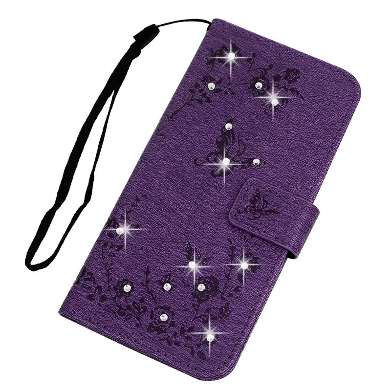 TURATA кожаный чехол для samsung Galaxy S10/S10 плюс задняя крышка Bling Алмаз Флип Бумажник