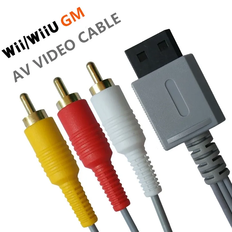 Игровая консоль для Nintendo Wii WI IU 1 8 м аудио видео AV стерео 3 RCA композитный кабель