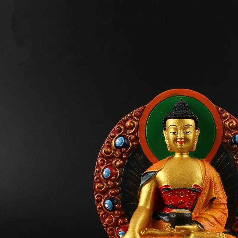 Статуэтка Будды Sakyamuni из смолы статуэтка бодхисаттвы с тонким ручным покрытием
