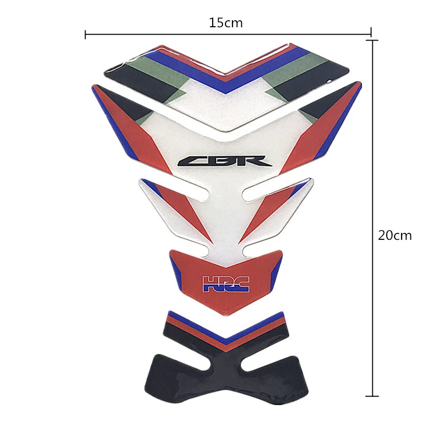 

hotsale 3d Reflective sticker fit for cbr hrc Carbon fiber motorcycle fuel tank cap sticker waterproof universal