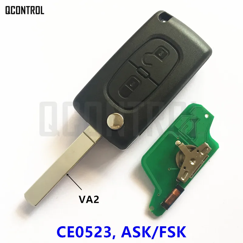 Пульт дистанционного управления Q для CITROEN C2 C3 C4 C5 Picasso Berlingo сигнализация (CE0523 ASK/FSK 2