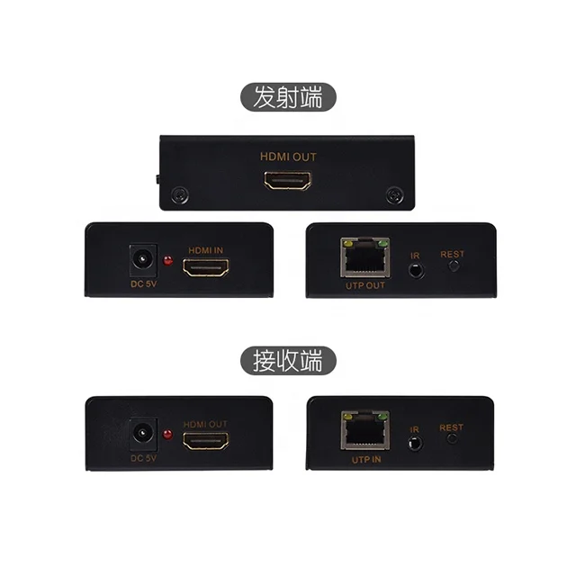 Удлинитель HDMI HD 1080P 1x1 50 м разветвитель и приемник кабель со Cat6 кабелем ethernet RJ45 для