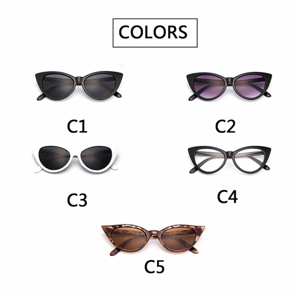 Новинка 2018 солнцезащитные очки кошачий глаз женская модель матовые черные