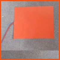 150 x 150mm 110w 220v k type thermistor silicone rubber heater with heating element 3d printer heating bed flexible heated