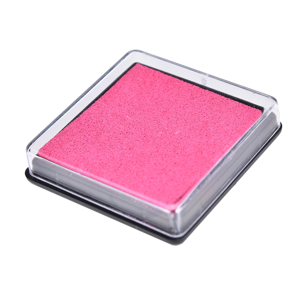 deep rose red Милые Водные Цвета штемпельные подушечки с чернилами на масляной основе DIY штемпельные подушечки для резиновых штампов скрапбукинга Свадебный декор отпечатки пальцев цвета воды - Цвет: deep rose red