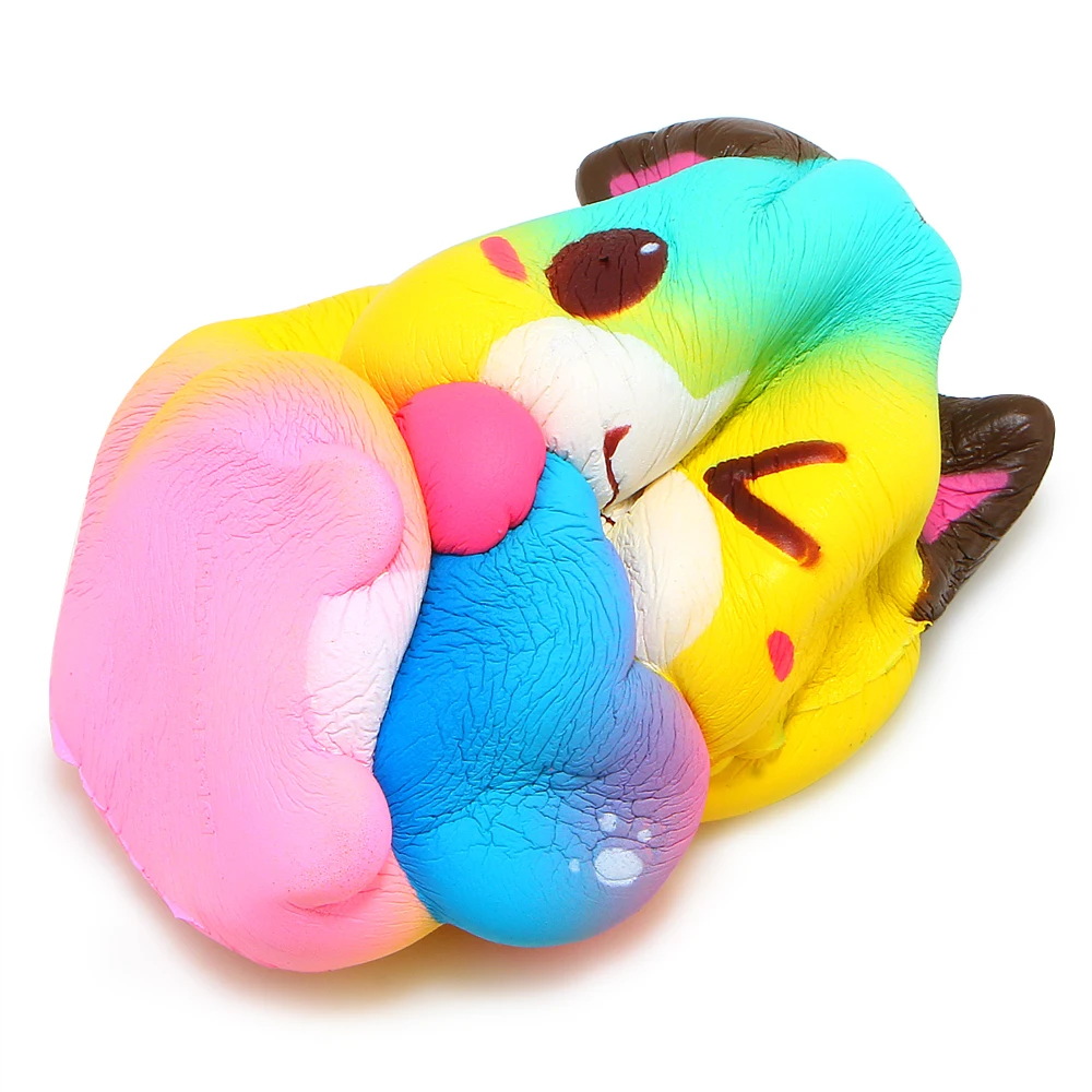 Красочные кошка мягкими Симпатичные Squishies замедлить рост крем Ароматические