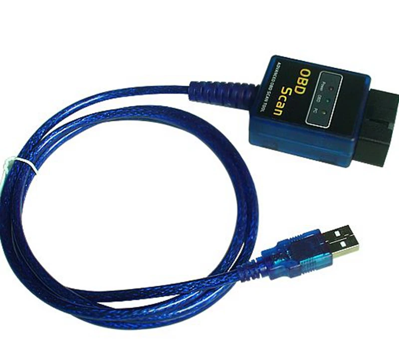 10 шт./лот! Новинка 2015 версия ELM 327 V1.5 OBD 2 ELM327 USB Интерфейс сканер кабель
