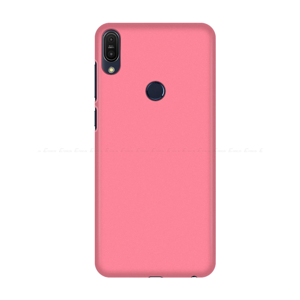 Розовый Ультратонкий матовый жесткий чехол для телефона Asus ZenFone Max Pro Plus M2 M1 ZB631KL ZB633KL ZB602KL ZB570TL - Цвет: Розовый