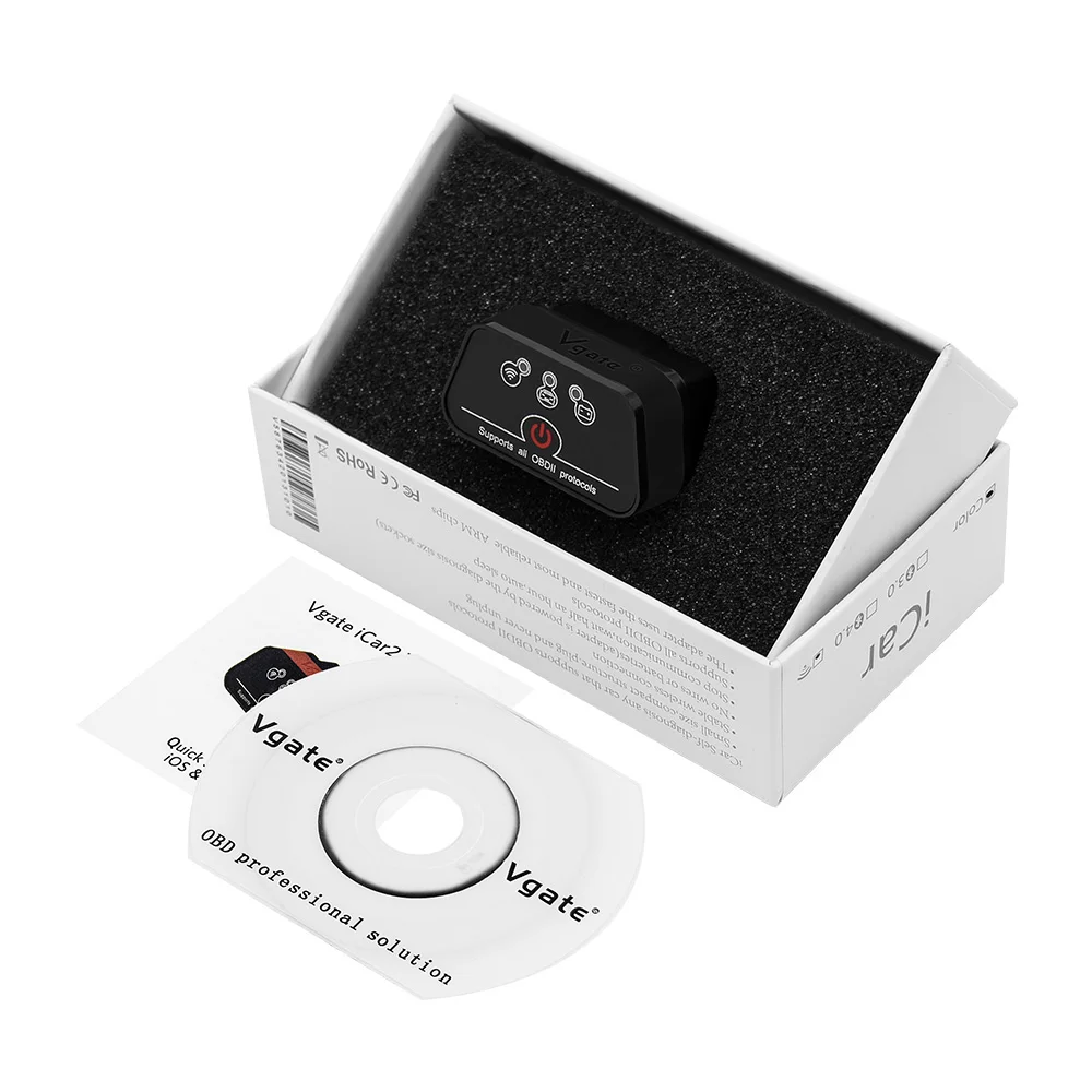 Vgate iCar2 ELM327 V2.1 OBD2 Wifi Bluetooth сканер elm 327 V2.1 для Android/IOS OBD2 автомобильный диагностический инструмент VS ELM 327 V1.5