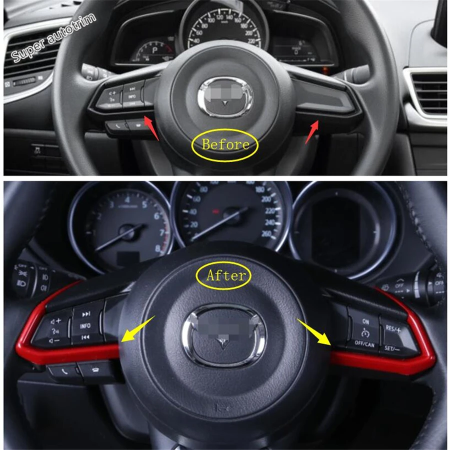 Аксессуары Lapetus внутренняя рулевая лента для колес накладка 3 цвета подходит Mazda