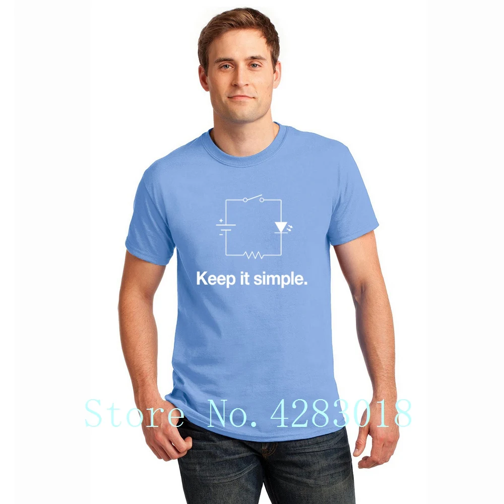 Keep It простая электронная схема для Tech Nerd Футболка мужская Милая футболка с