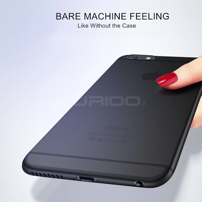 GURIOO ультра тонкие мягкие матовые задние Чехлы для iphone 6 7 8 чехол Полный Coque Plus