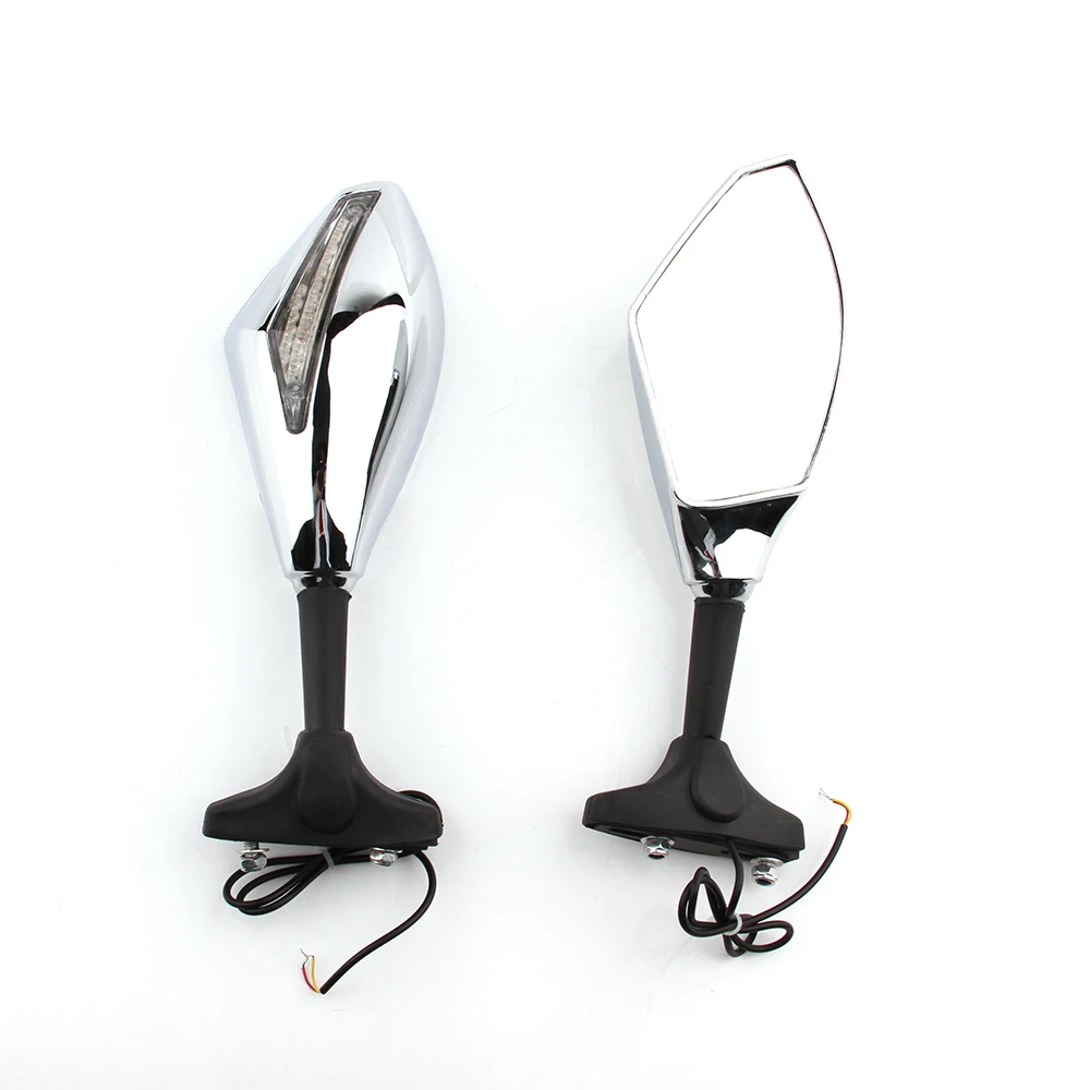 Мотоцикл LED поворотники заднего вида боковое зеркало для Honda Kawasaki Suzuki Yamaha Ducati monster