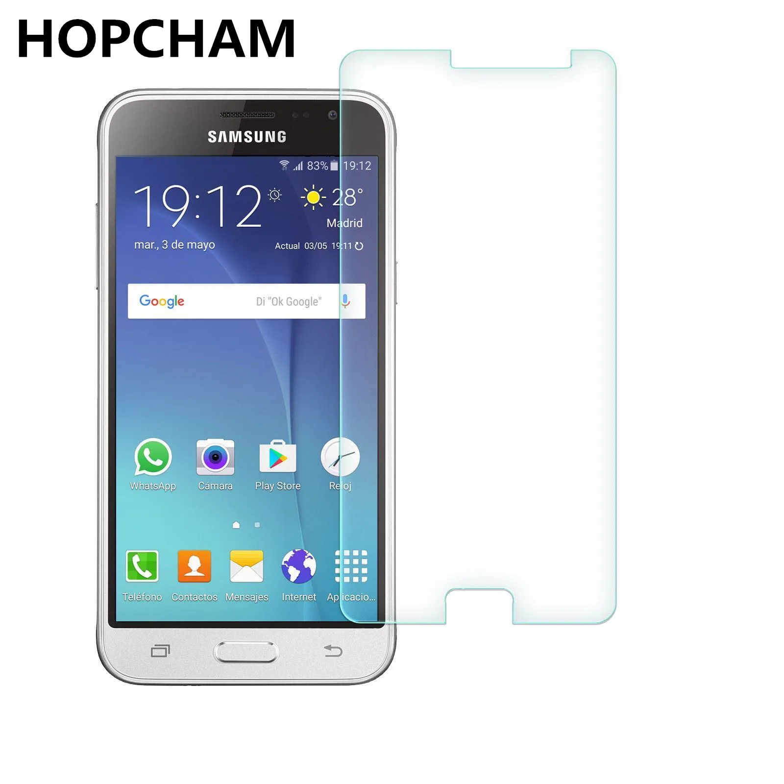 Закаленное стекло для Samsung Galaxy 2 шт. защитная пленка экрана J3 J 3 2016 320 J320 J320FN SM J320F/DS