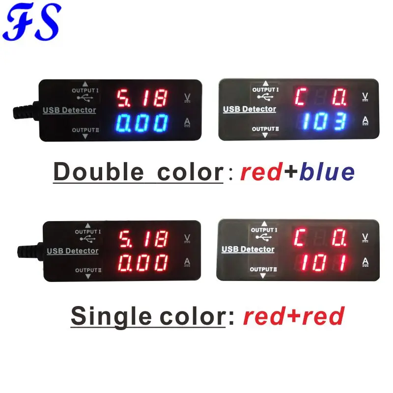 Цифровой USB тестер YB26VA QC2.0 3 0 2 ~ 30 В Светодиодный Измеритель постоянного тока