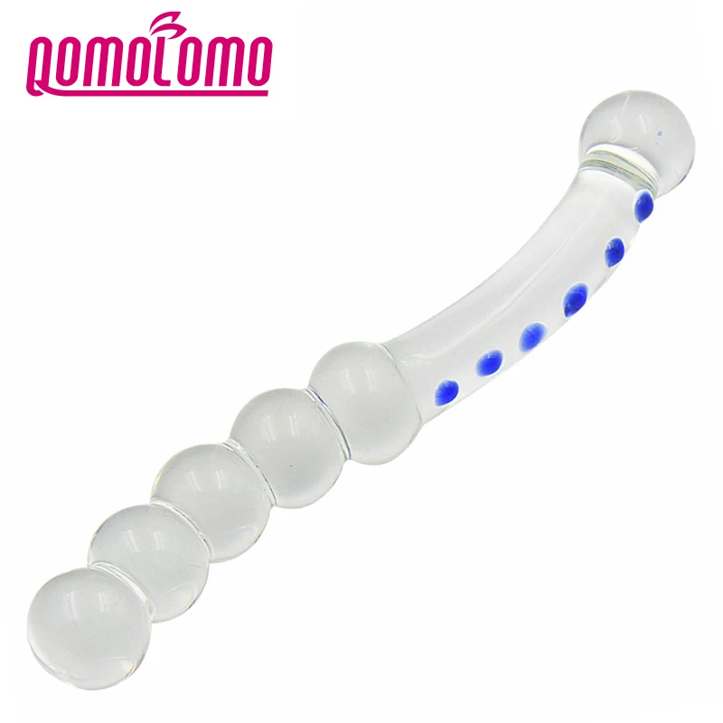 Qomolomo 6 шариков стеклянный фаллоимитатор интимные игрушки для женщин Pyrex