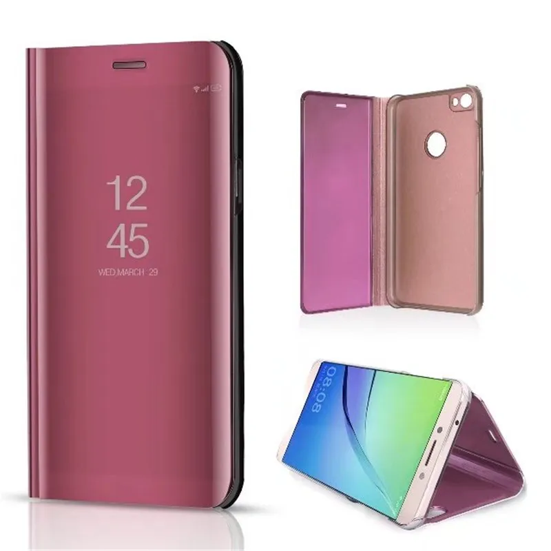 Для Xiao mi Red Note 5A Note5A Prime 4X A2 A1 5X6 6X Note3 x2 5C F1 хром вид смарт флип rror кошелек чехол для