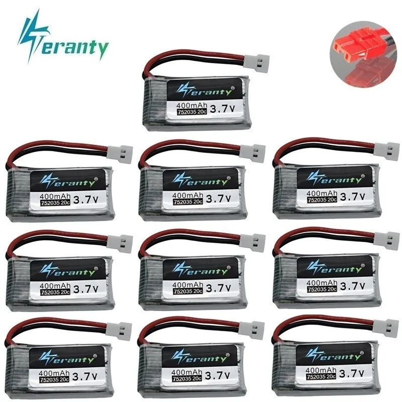 Литий полимерный аккумулятор 3 7 в 400 мАч для SYMA X15 X5A 1 X15C X15W H31 X4 H107 KY101 E33C E33 U816A V252 H6C