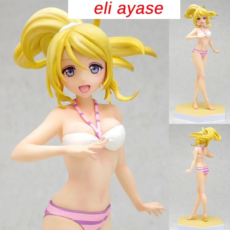 without box Люблю жить сексуальная девушка eli Ayase Уми Сонода Hanayo Коидзуми купальник бикини Аниме ПВХ фигурку игрушки Коллекция Модель 17 см - Цвет: without box