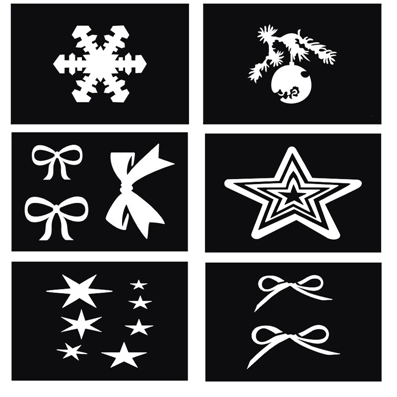 Трафареты с блестками для рисования татуировок 20 шт.|airbrush tattoo stencils|tattoo stenciltattoo