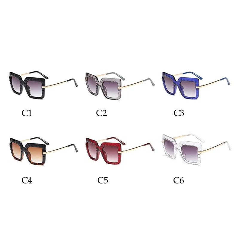 

HBK Women Fashion Oversized Square Sunglasses 2019 New Luxury Brand Designer Sun Glasses Cool Big Frame Shades Eyewear Men UV400
