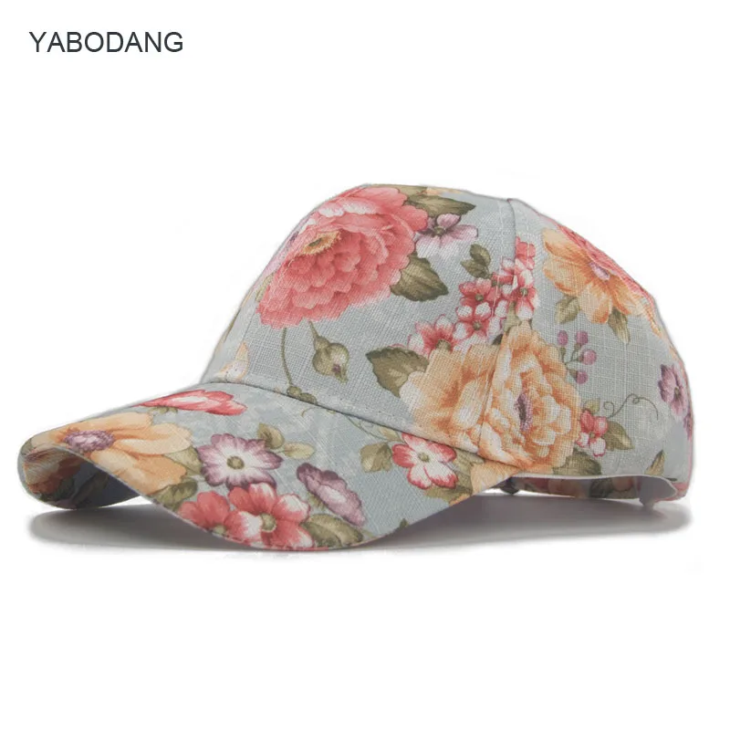 Funky Junque Womens Floral Daisy Peony Flower Print Baseball Cap Fashion Hat For Girls Breathable Mesh Gorras Summer | Аксессуары для