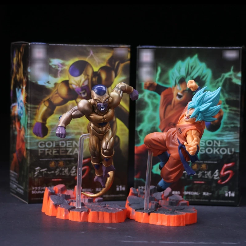 Аниме фигурка с надписью: &quotDragonball Z Супер Gokus Kaiouken Golden Frieza фигурку модель игрушки