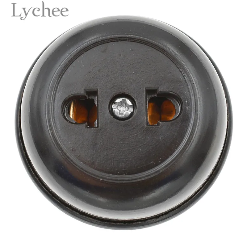 Lychee Ретро тумблер розетка круглый перевернутый переключатель прикроватный вкл/выкл лампа гнездо домашнее улучшение