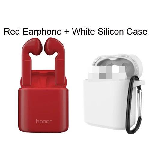 Red add case Huawei Honor Flypods беспроводные наушники huawei Bluetooth гарнитура Hi-Fi управление беспроводным зарядным устройством водонепроницаемый IP54 - Цвет: Red add case