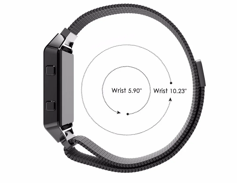 Сетка Milanese Loop Ремешки для наручных часов 16 мм 18 мм 20 мм 22 мм 24 мм серебряная Роза золотистый и черный браслет наручные часы ремешок Магнитная Синтетическое закрытие волос