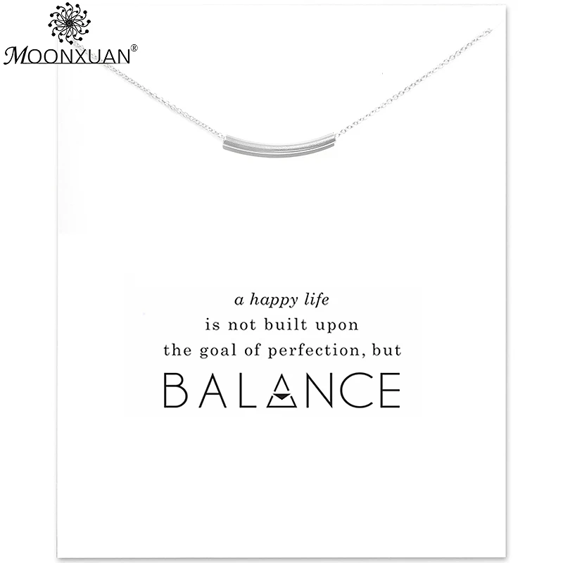 Женское Ожерелье чокер Balance золотое ожерелье с изогнутой трубкой и цепочкой