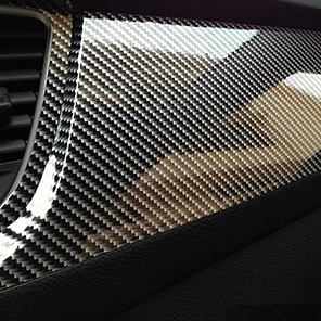 5D стикер для автомобиля 50*200 см глянцевая виниловая пленка из углеродного волокна, пленка из фольги, водонепроницаемая декоративная наклейка для автомобиля DIY, черная наклейка для стайлинга автомобиля - Название цвета: Black