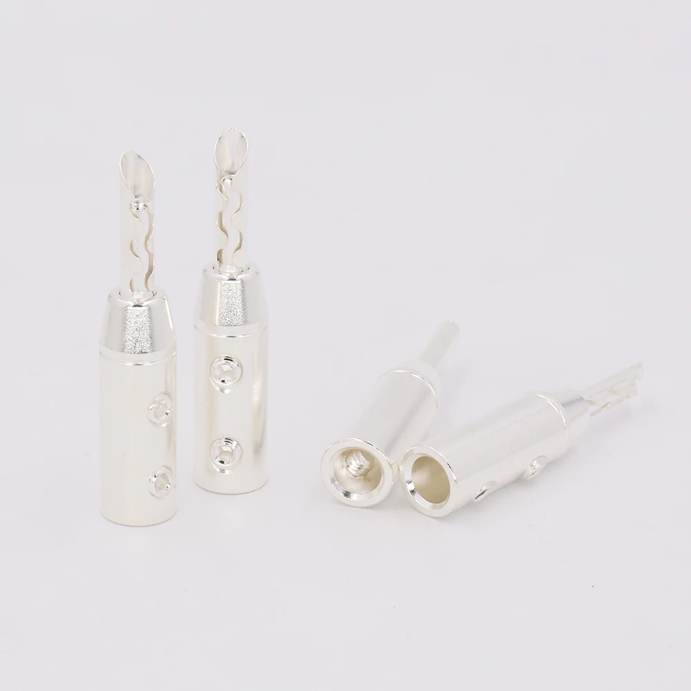 12 шт./комплект посеребренные вилки адаптеры|plug adapter|adapter plugsilver banana plugs |