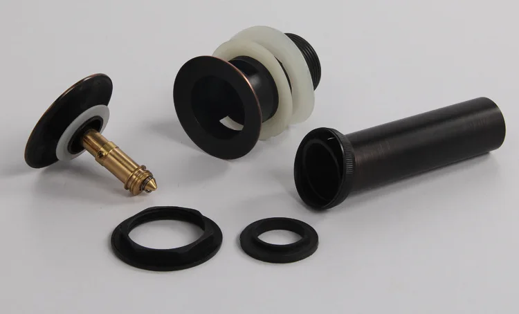 Бесплатная доставка Черная бронзовая Ванная раковина слив с твердой латунной