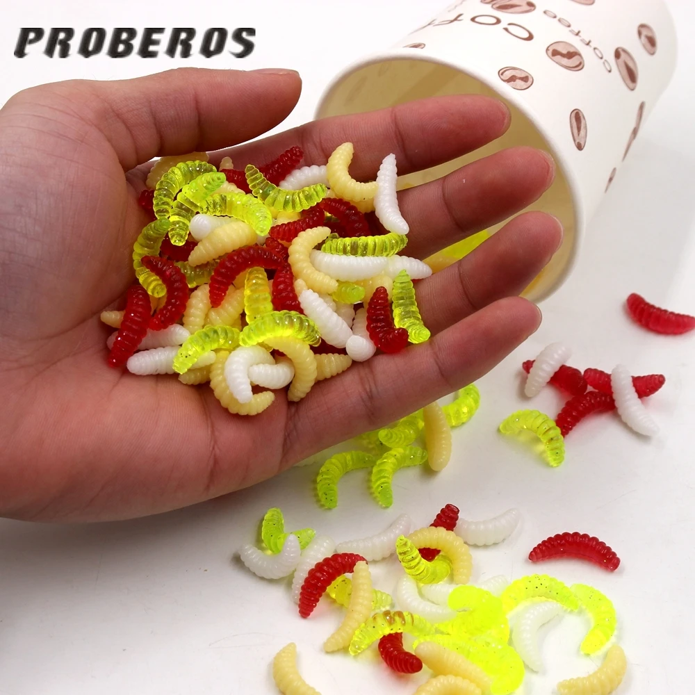 20 шт. искусственный хлеб приманка из червей Высокое качество резиновая дерьмо