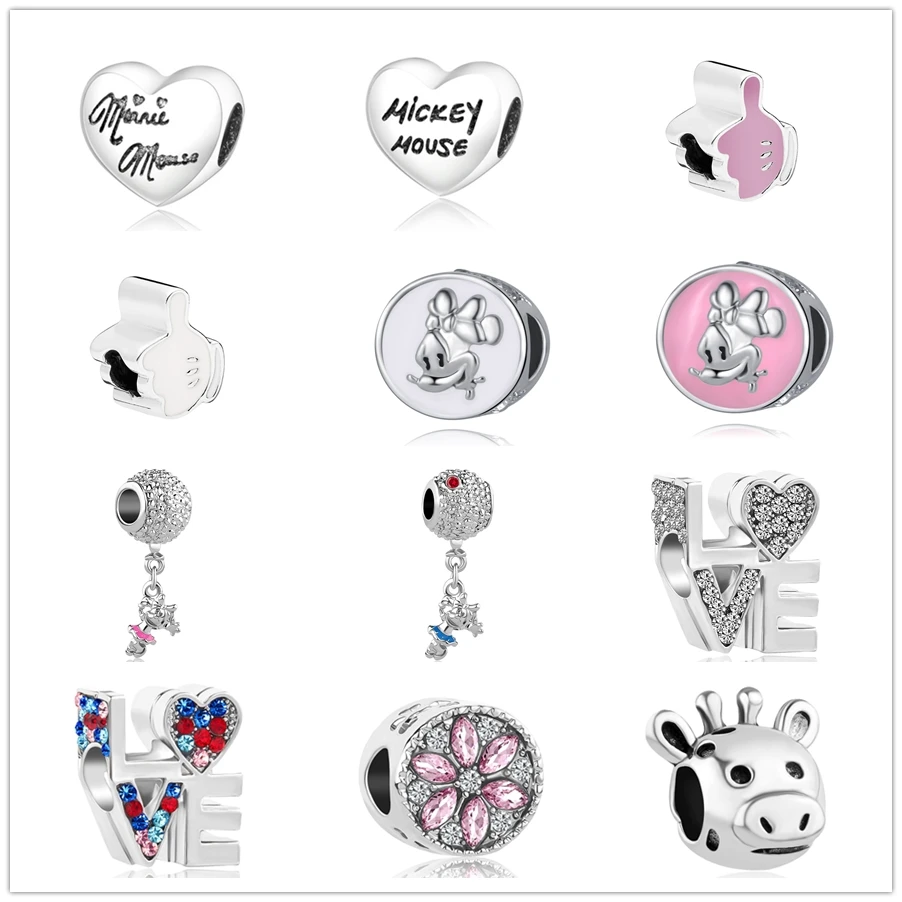 Хит продаж очаровательные Рождественские Подвески с изображением Микки и Минни