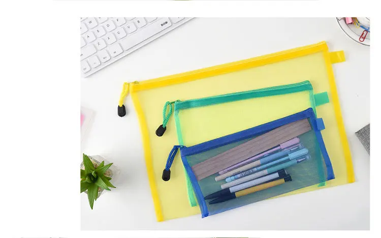 Сетчатый Чехол для карандашей Lapices Papeleria Etui Pennen Прозрачный чехол для карандашей школьный чехол для карандашей